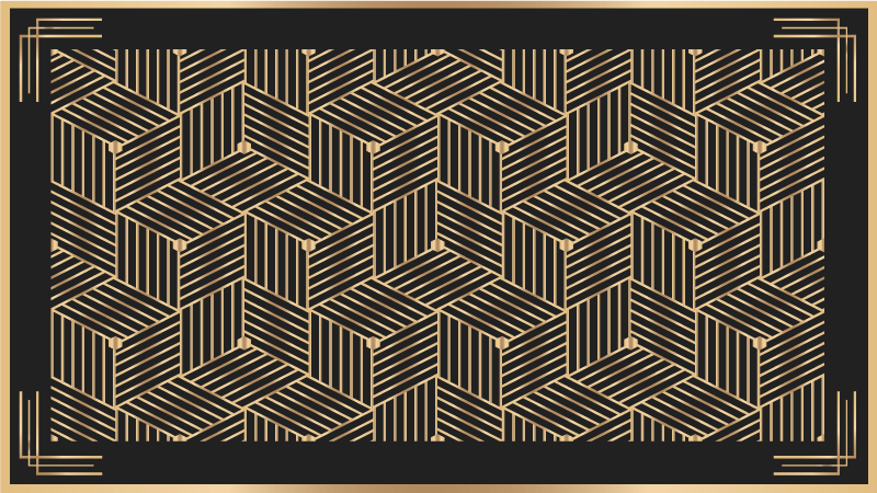 Covor de vinil geometric model elegant - TenStickers