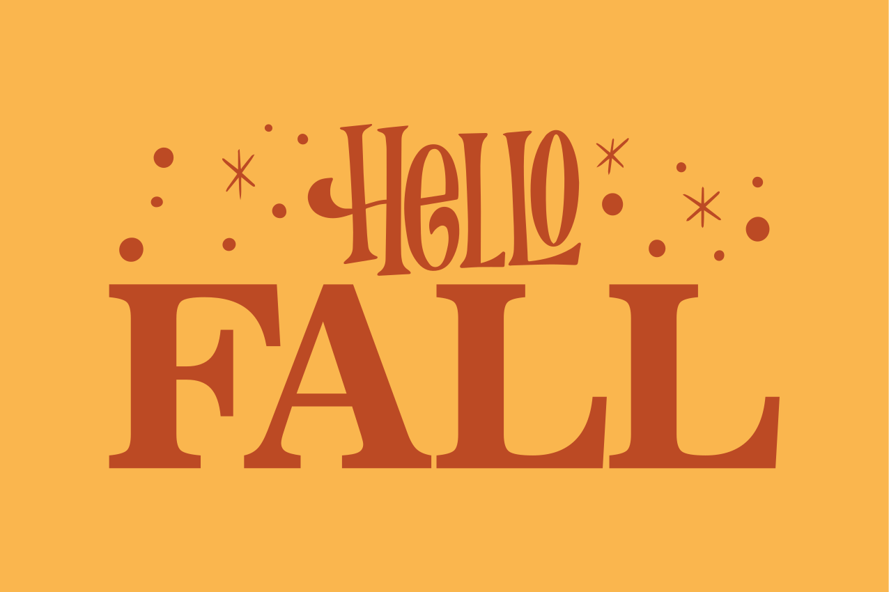 Covoare de vinil cu fraze vibe-uri de toamnă - TenStickers