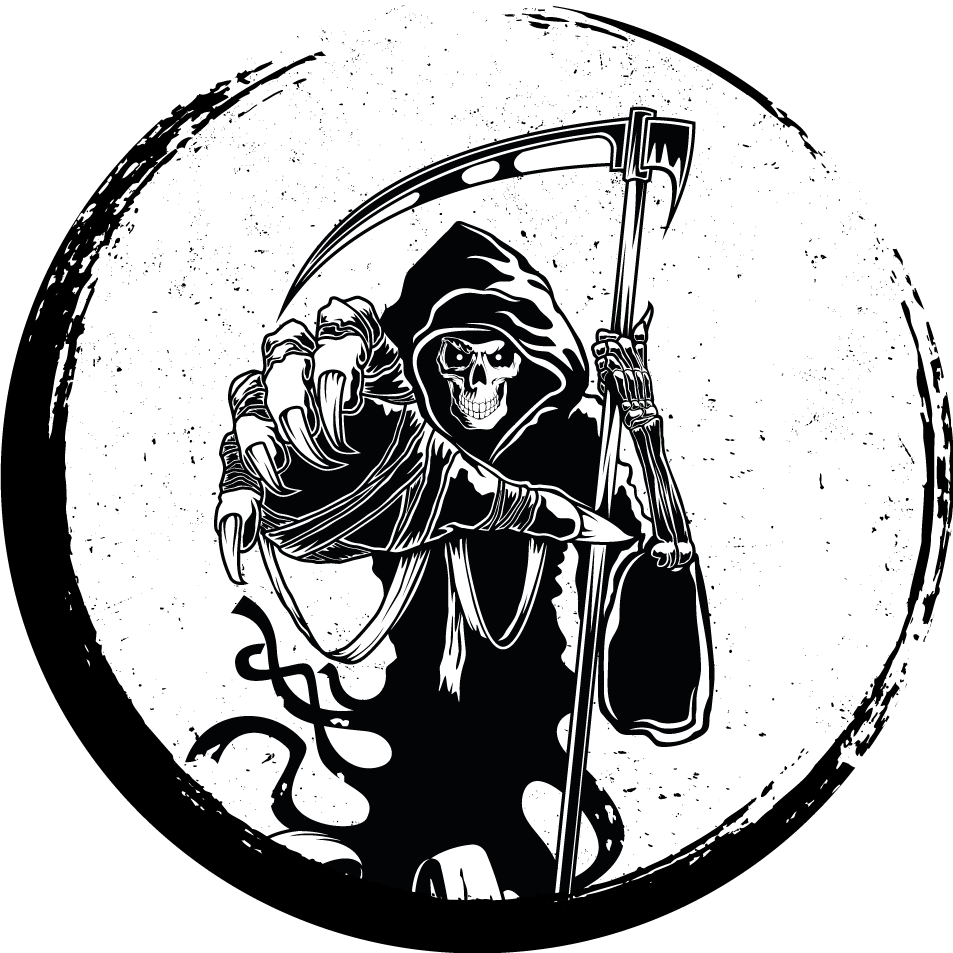 Covor de vinil Halloween motiv grim reaper - TenStickers