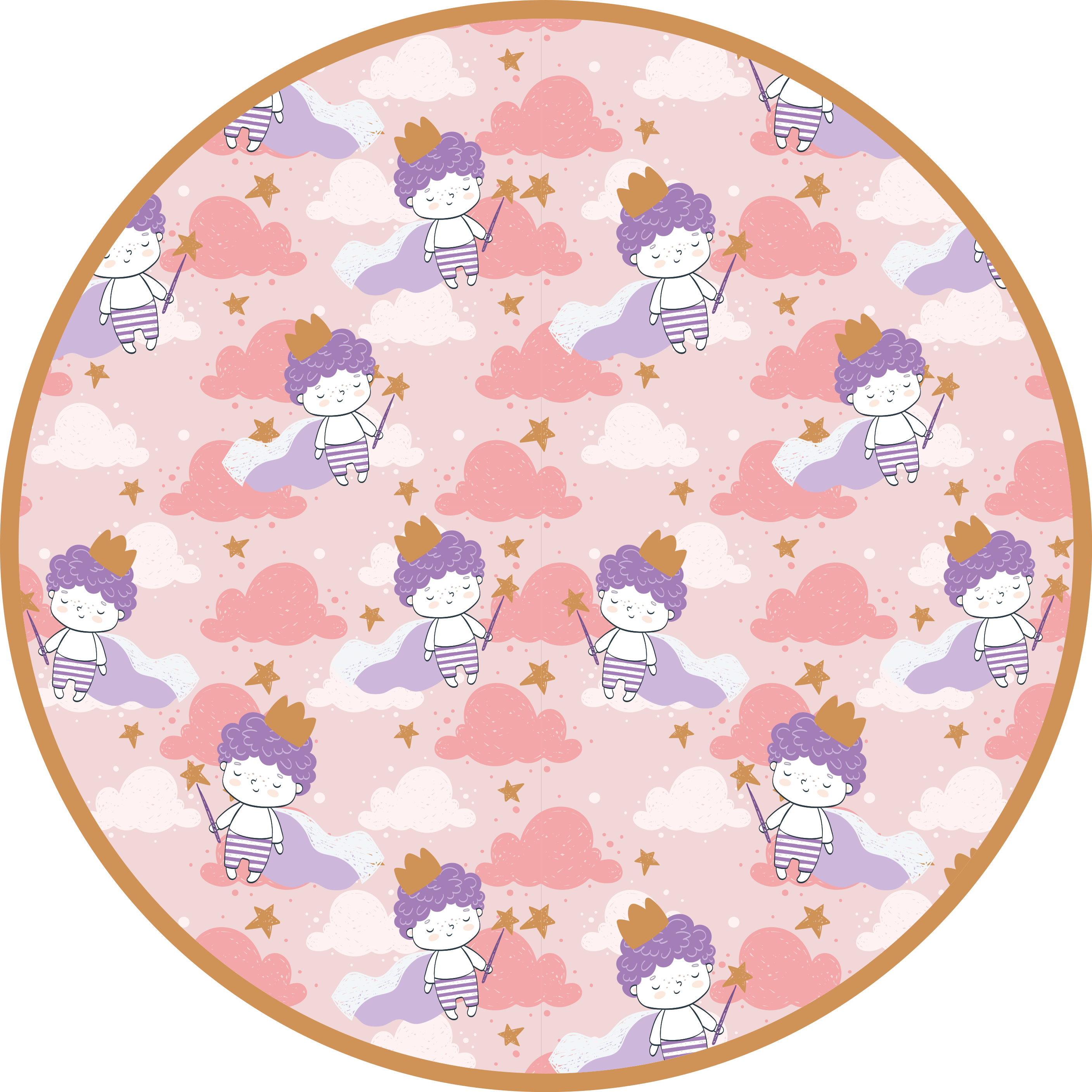 Covor de vinil pentru copii regatul magic al norilor - TenStickers