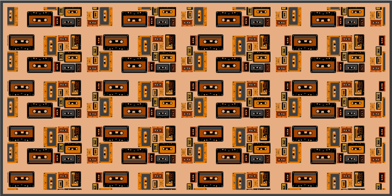 Alții covor de vinil casete audio vintage - TenStickers