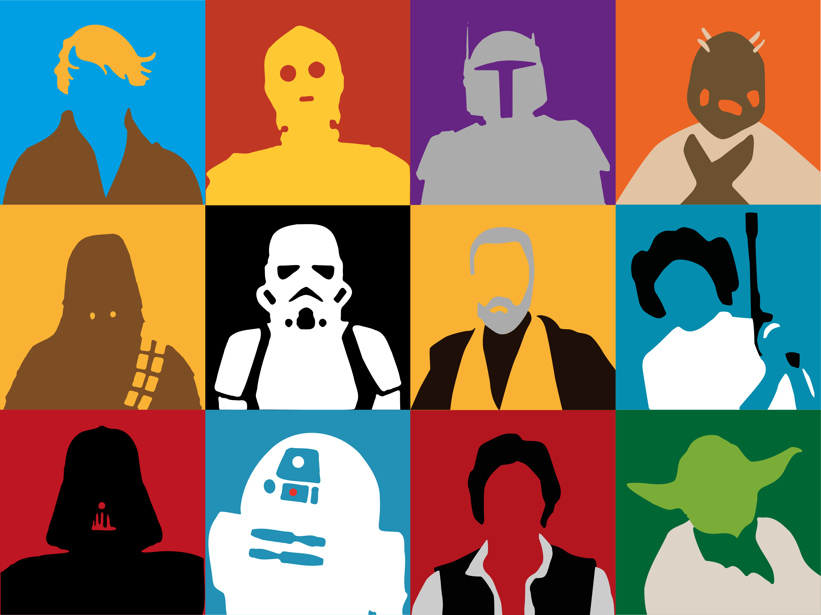 Alții covor de vinil siluete de personaje emblematice - TenStickers