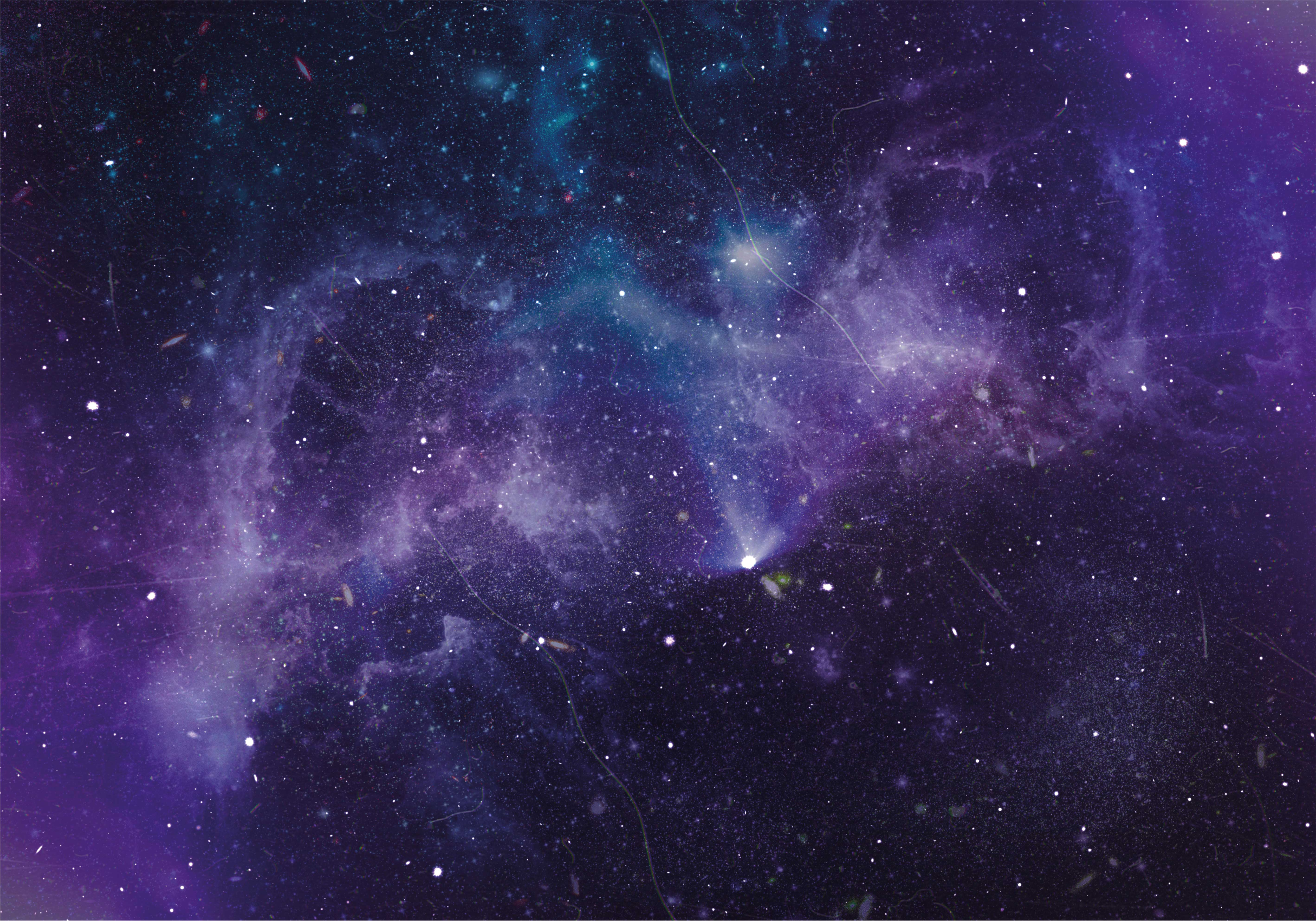 Covor de vinil stele scenă galactică cosmică - TenStickers