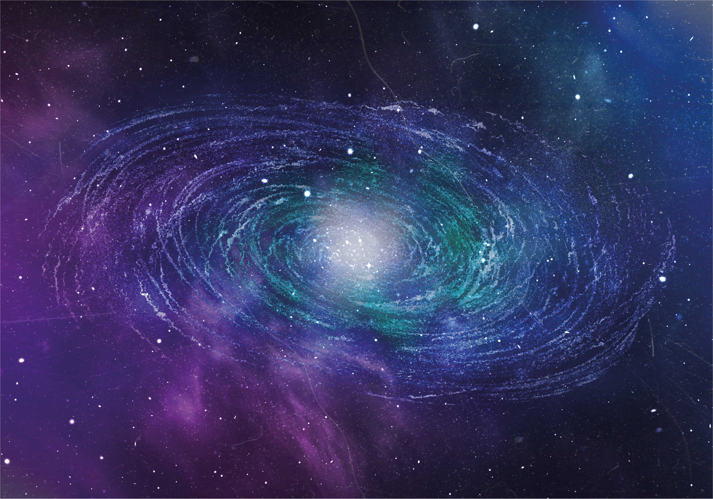 Covor de vinil stele model de vârtej galactic - TenStickers