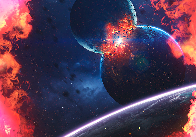 Covor de vinil stele aventură galactică cosmică - TenStickers