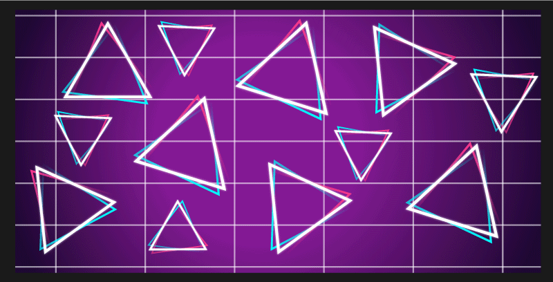 Covor de vinil geometric model triunghi vibrant - TenStickers