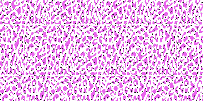 Covor vinil print animalier model de leopard fuchsia - TenStickers