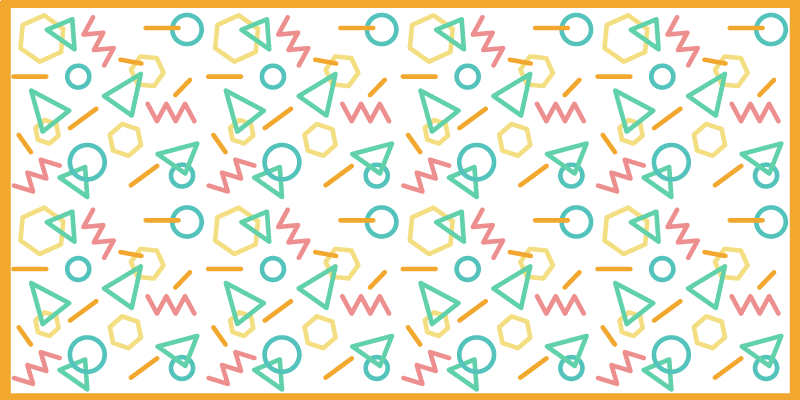 Alții covor de vinil modele de forme colorate - TenStickers