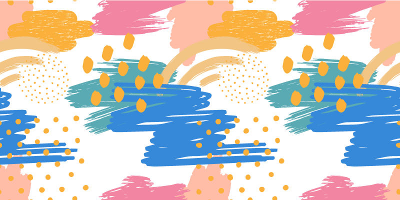 Covor vintage cu model de vopsea abstractă colorat - TenStickers