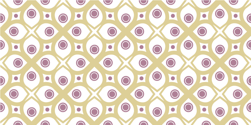 Covor de vinil mozaic model de cercuri geometrice - TenStickers