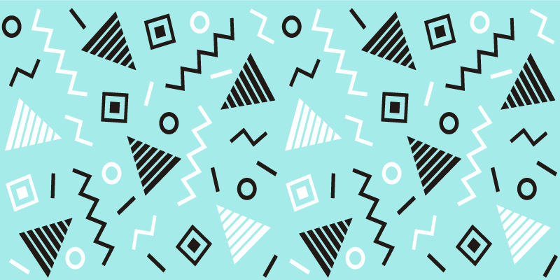 Covor de vinil geometric aranjamentul formularelor - TenStickers