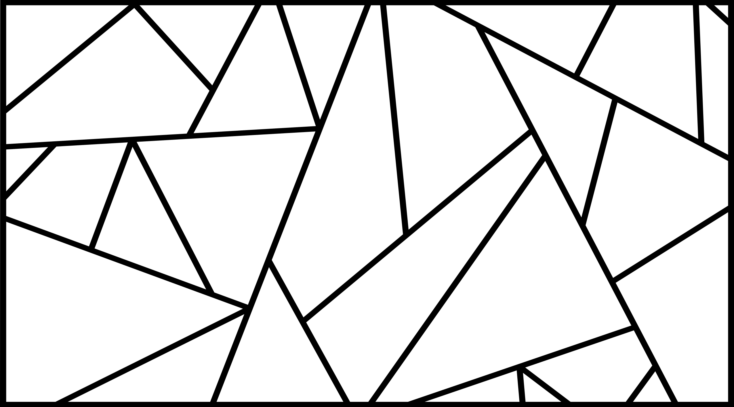 Covor de vinil geometric model în unghi ascuțit - TenStickers