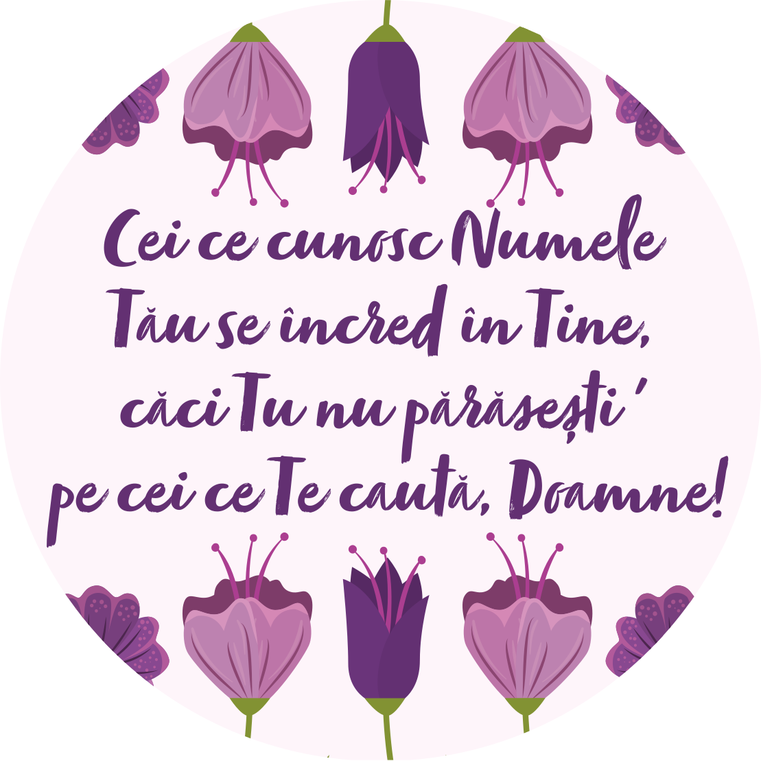 Covor personalizat motivațional mesaj biblic - TenStickers