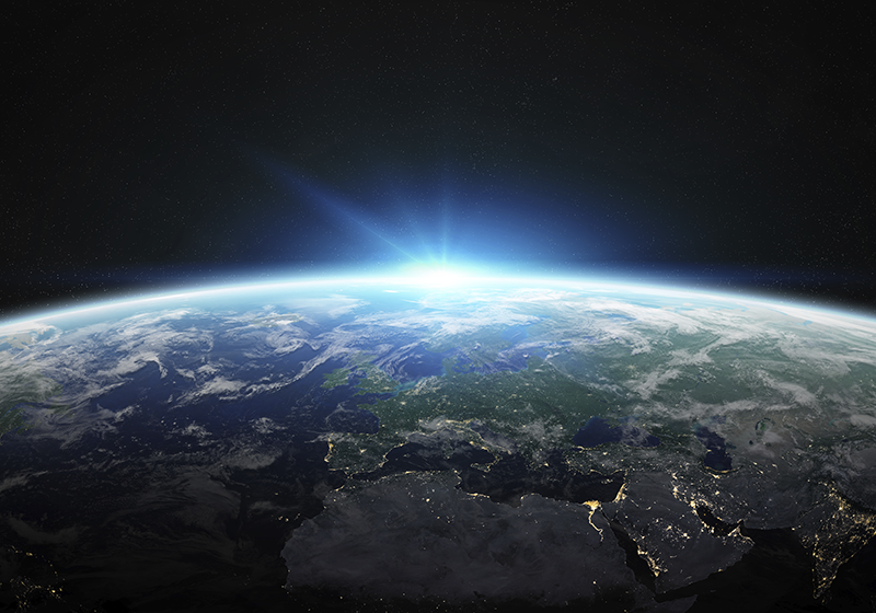 Space planet astronomy covor dormitor - TenStickers