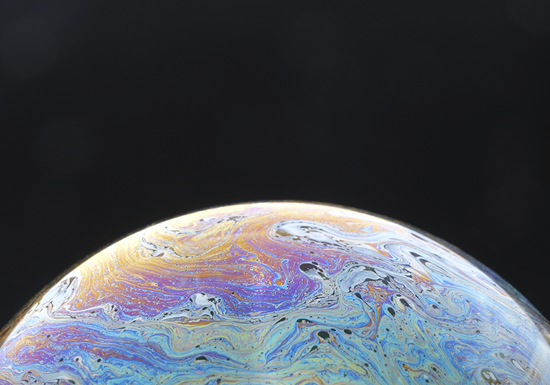 Covor de vinil hol sferă de culoare cosmică - TenStickers