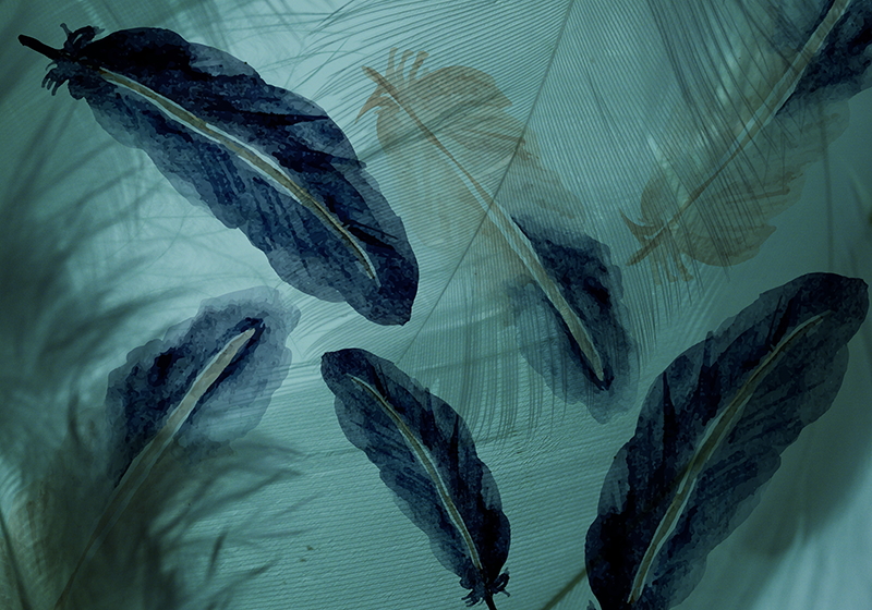 Covor vinil cu aspect de natura oaza tropicală verde - TenStickers