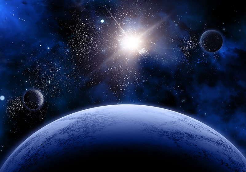 Alții covor de vinil scenă cosmică înstelată - TenStickers