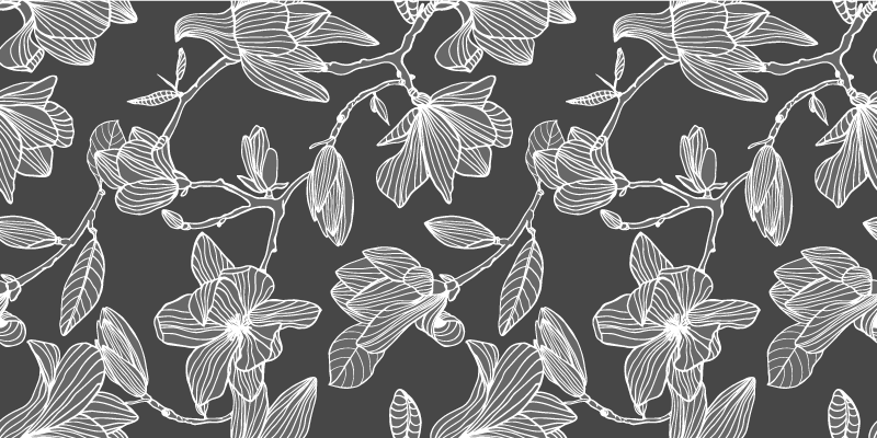 Covor vinil flori și plante elemente botanice grațioase - TenStickers