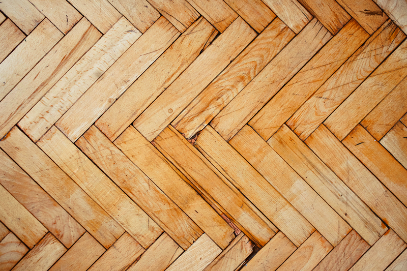 Covor vinil lemn model în spic de hering - TenStickers