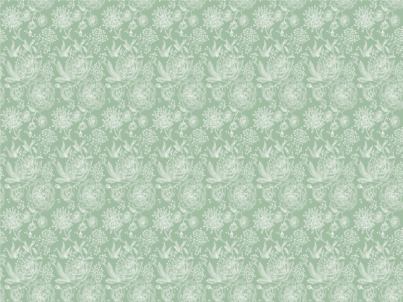 Covor vinil flori și plante suprafața Eleganță Florală - TenStickers