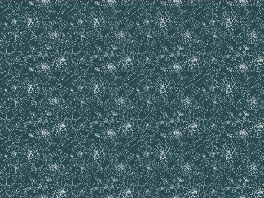 Covor vinil flori și plante suprapunere cu model botanic - TenStickers