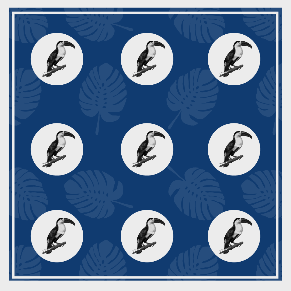 Covor vinil animal model de tucan tropical - TenStickers