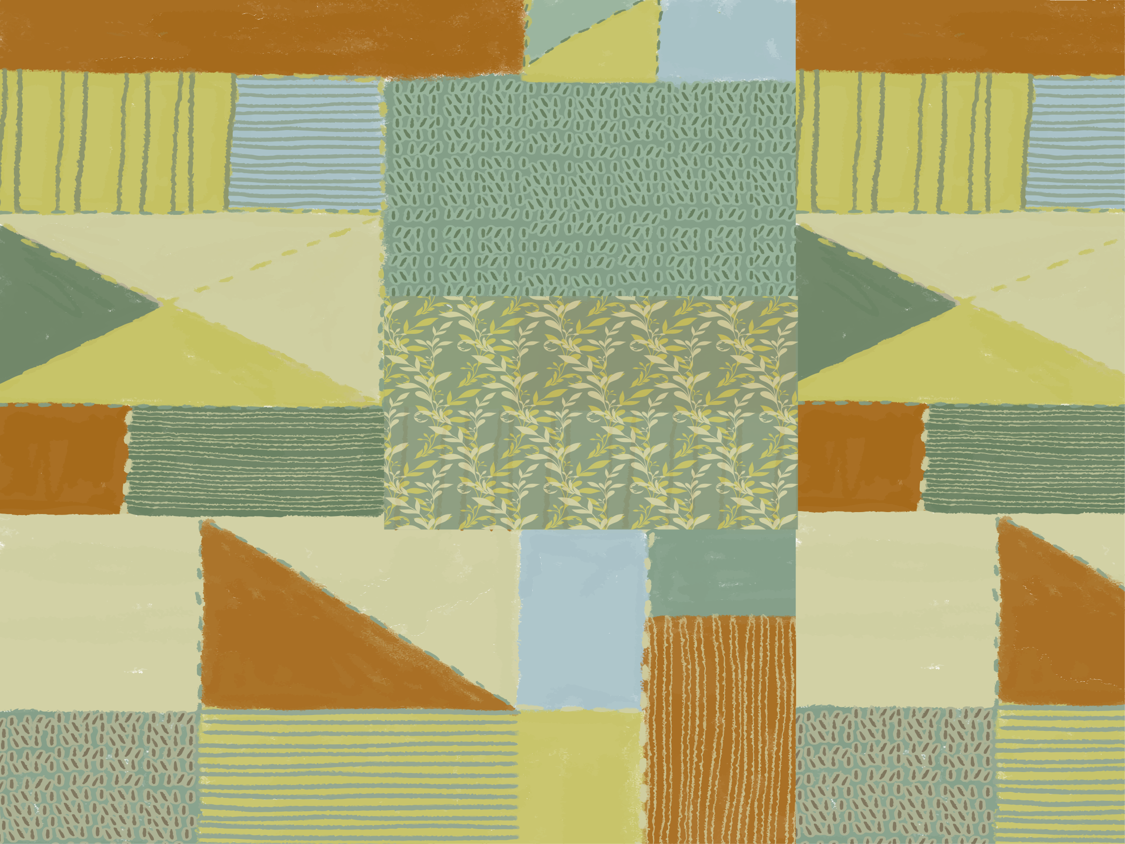 Covor de vinil geometric tapiserie geometrică mozaic - TenStickers