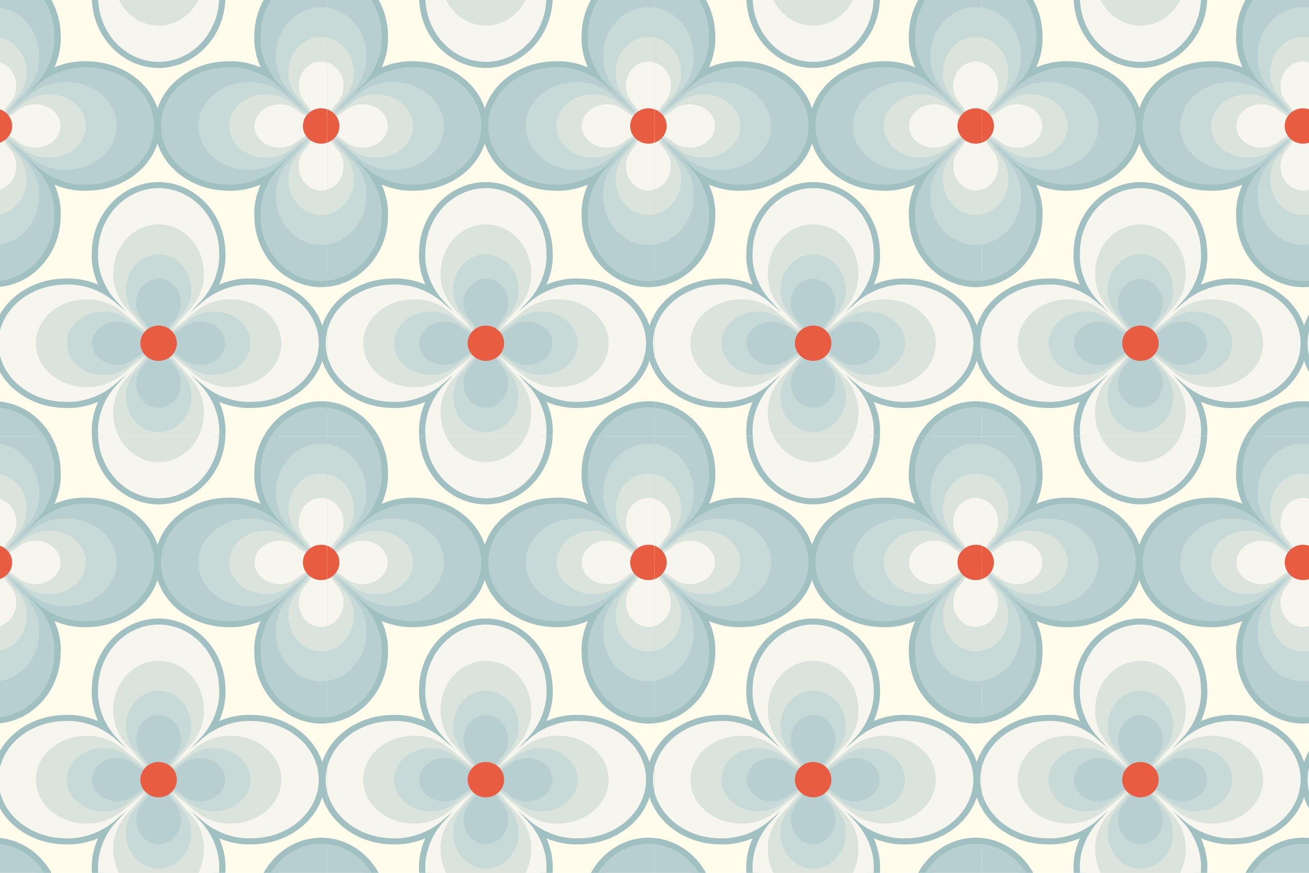 Covor vinil efect de țiglă model de flori geometrice - TenStickers