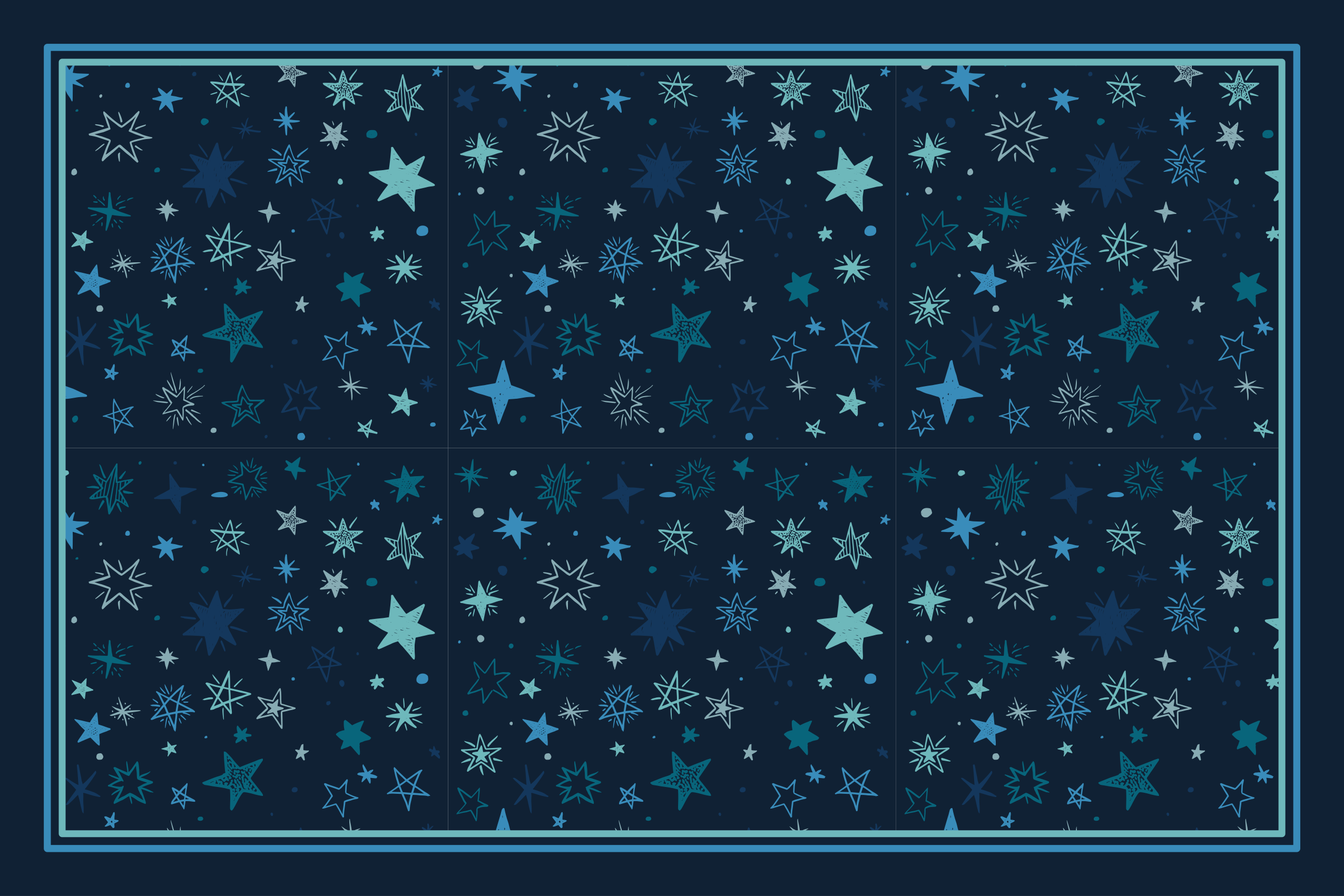 Covor de vinil stele design cu motive cerești - TenStickers