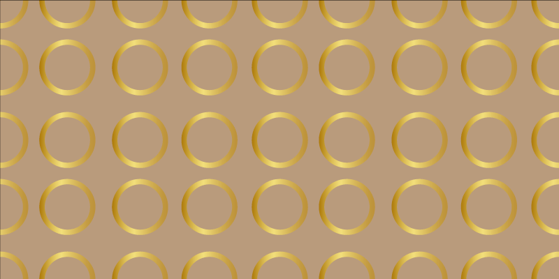 Model geometric cercuri aurii covoare geometrice - TenStickers