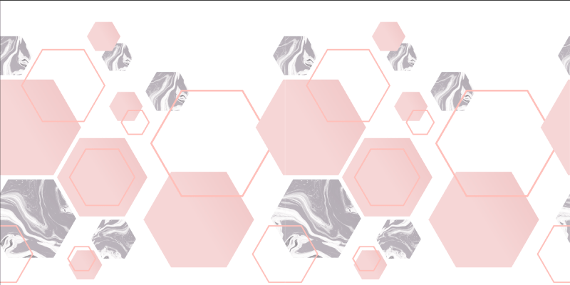 Covor de vinil mozaic hexagoane marmorate - TenStickers