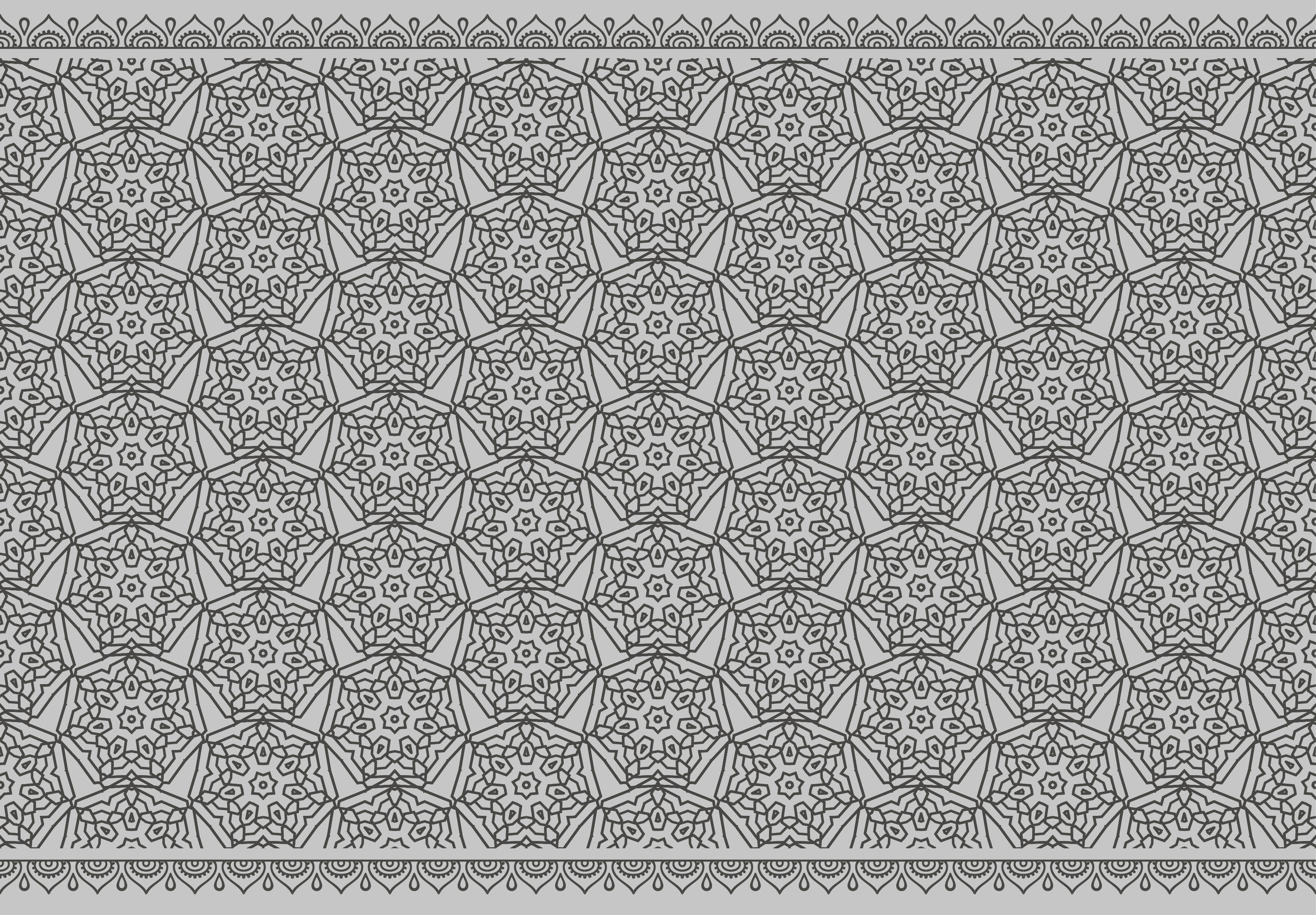 Covor geometric din vinil în stil arabesc abstract - TenStickers