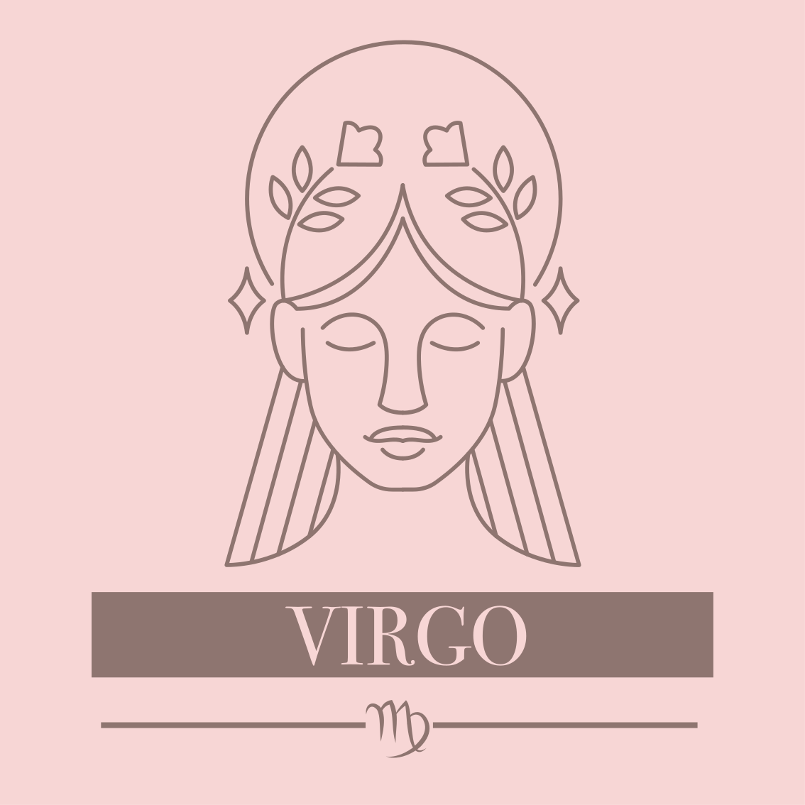 Covoare de vinil cu fraze simbol zodiacal fecioara - TenStickers