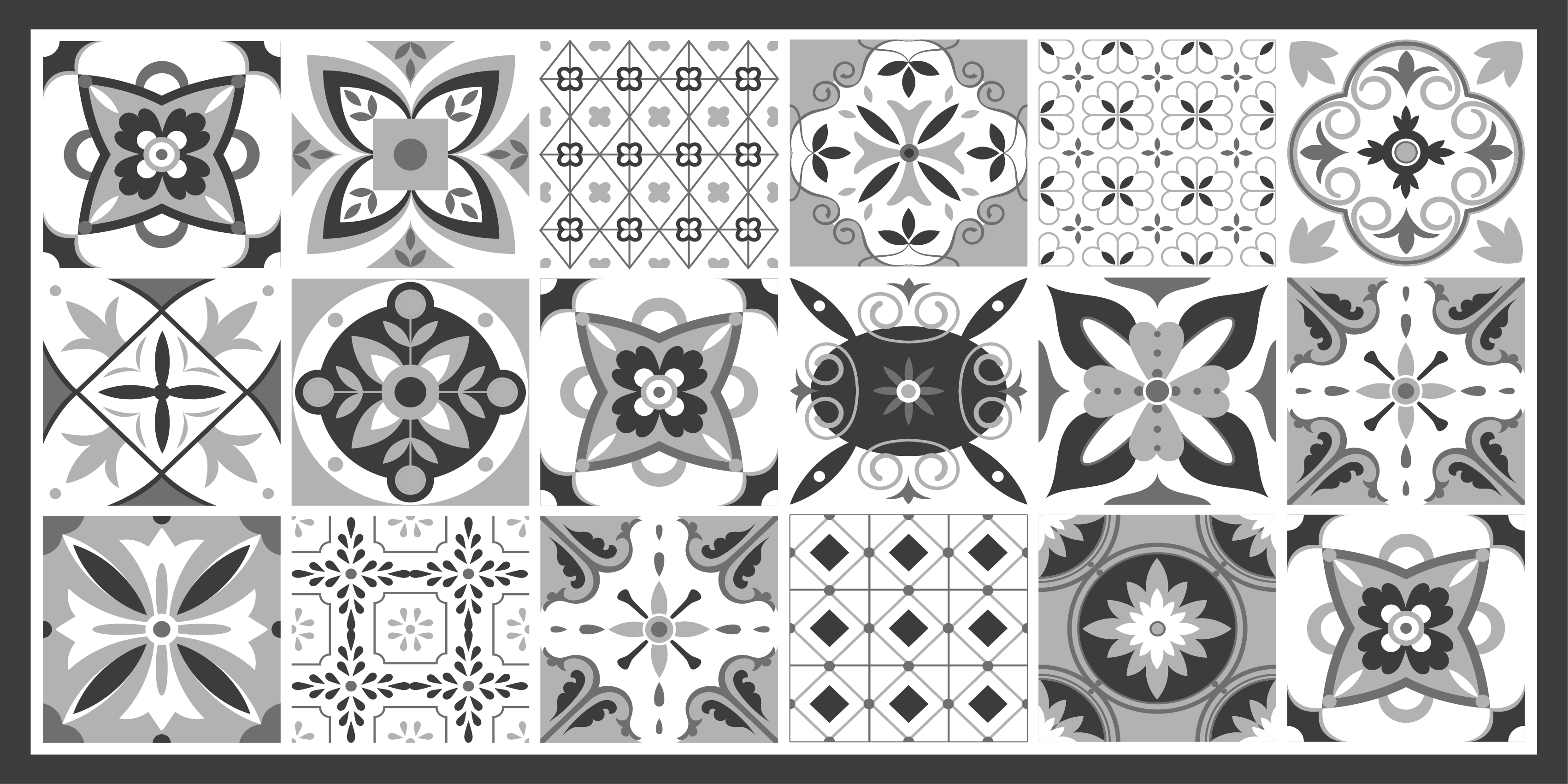 Frumos gresie gri covor gresie - TenStickers