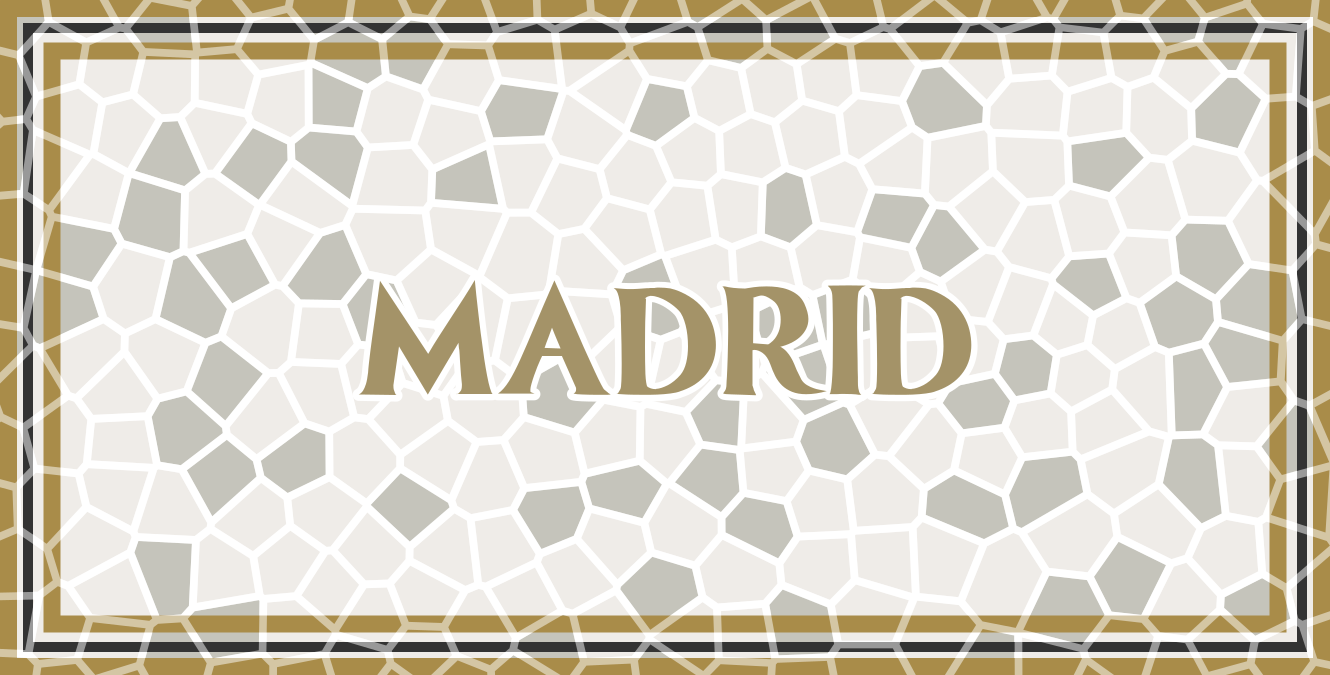 Covor de vinil cu nome model geometric madrid - TenStickers