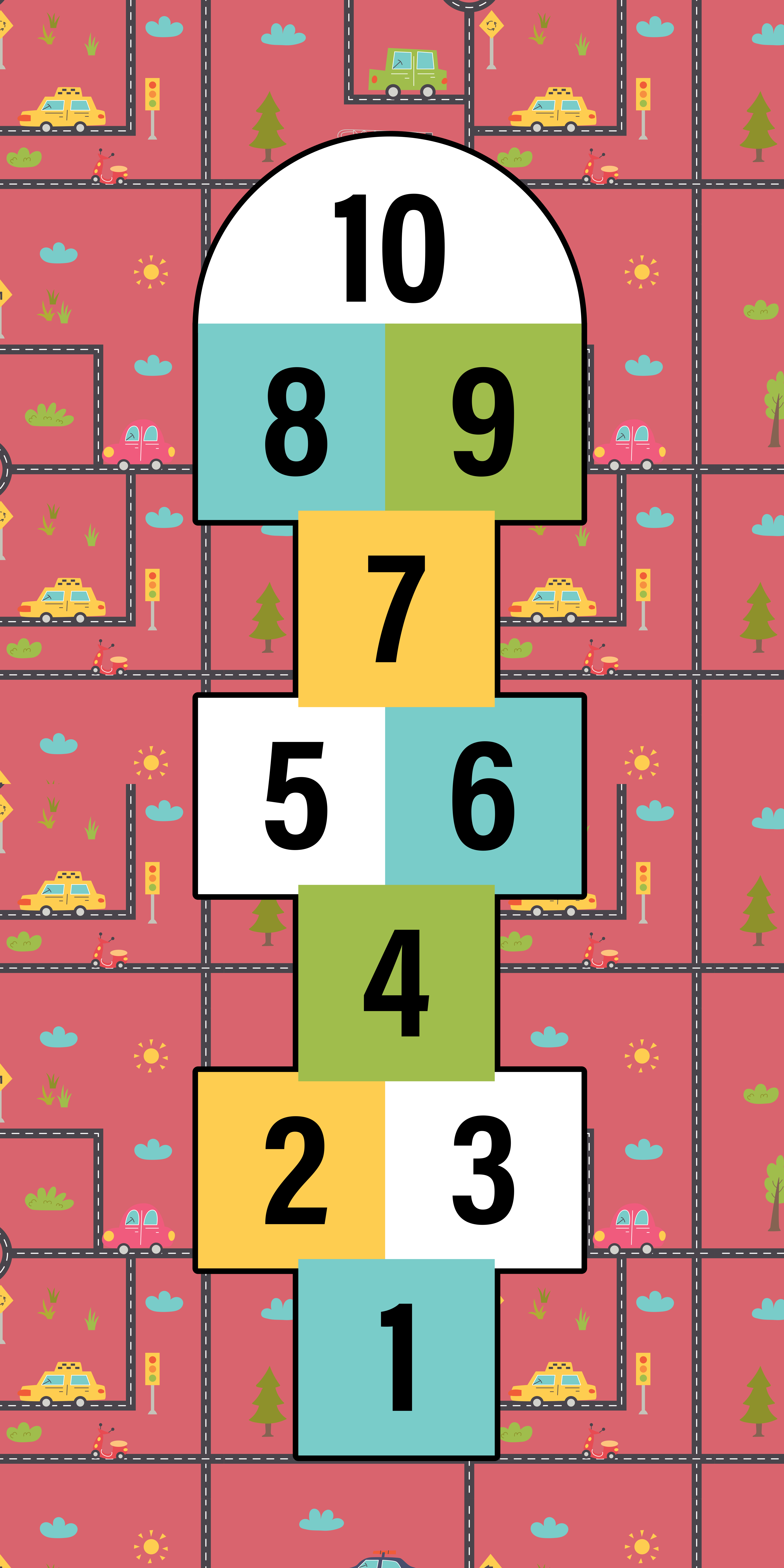 Covor de vinil jocuri timpul de joaca cu paleta - TenStickers