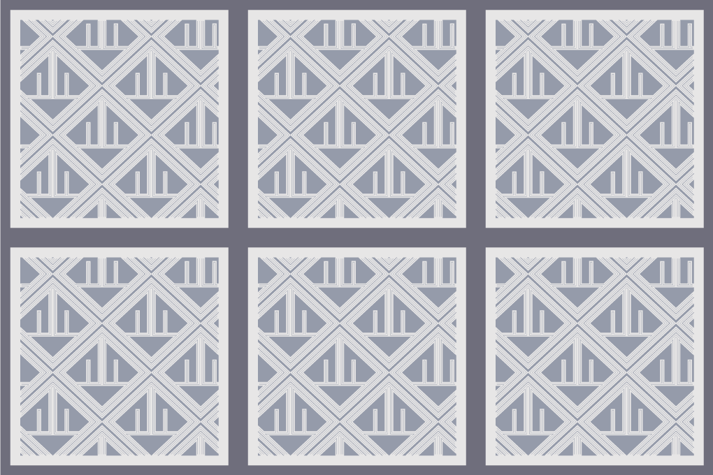 Covor de vinil geometric matrice de modele geometrice - TenStickers