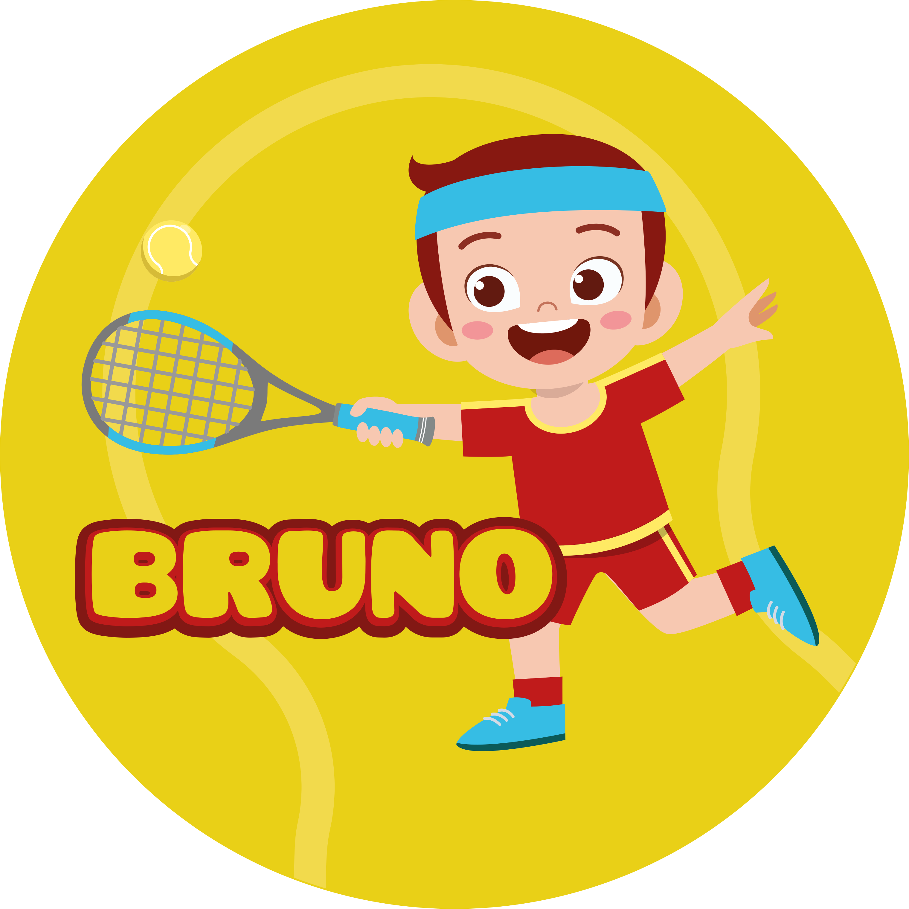 Covor de vinil cu nome sport personalizat - TenStickers