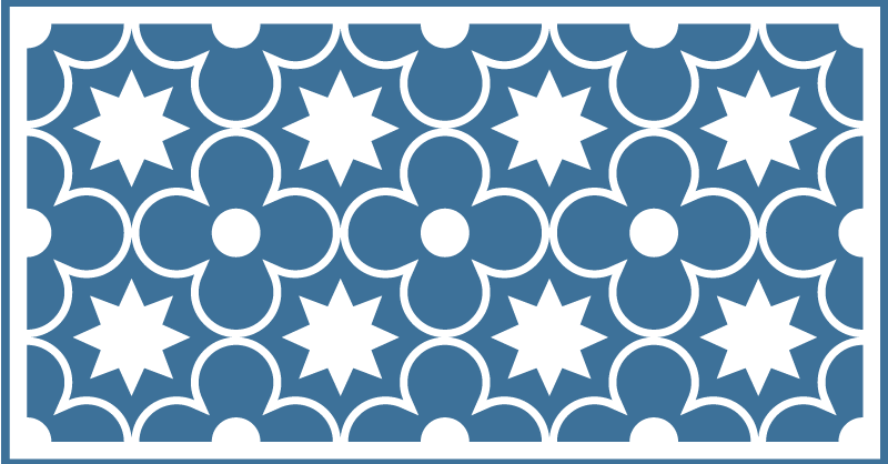 Covor vinil efect de țiglă motiv tradițional - TenStickers