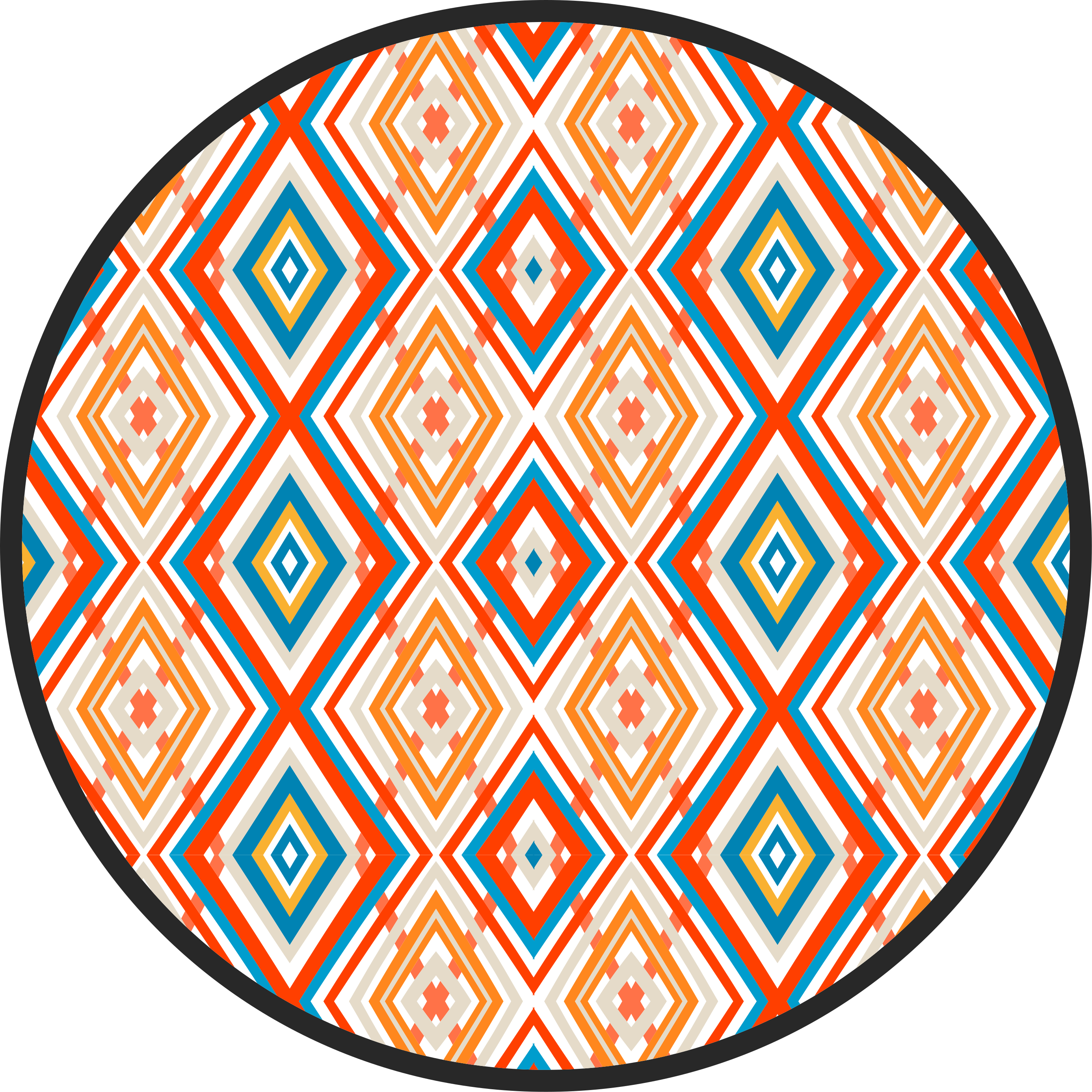 Covor de vinil geometric element vibrant - TenStickers