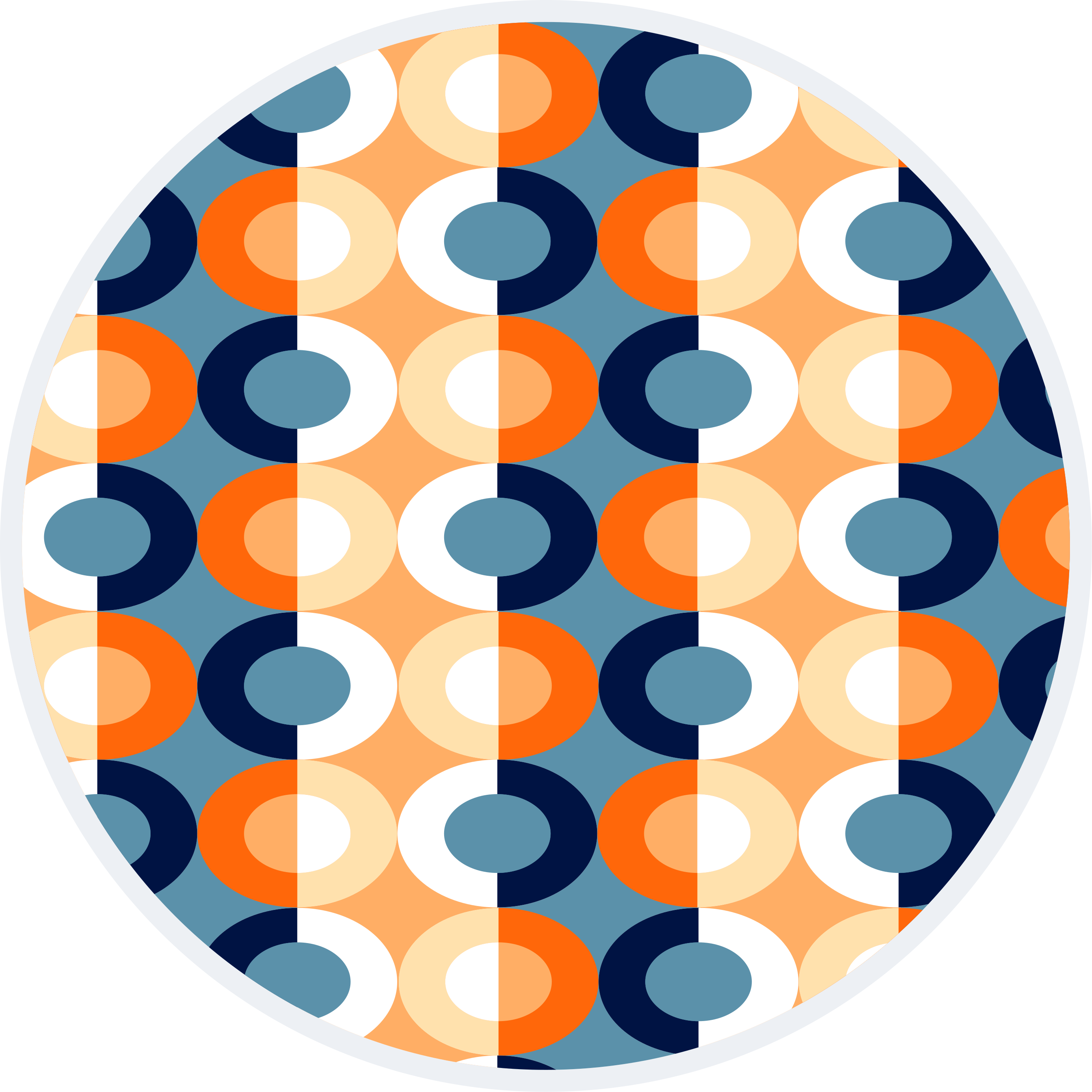 Covor de vinil geometric geometrice circulare - TenStickers
