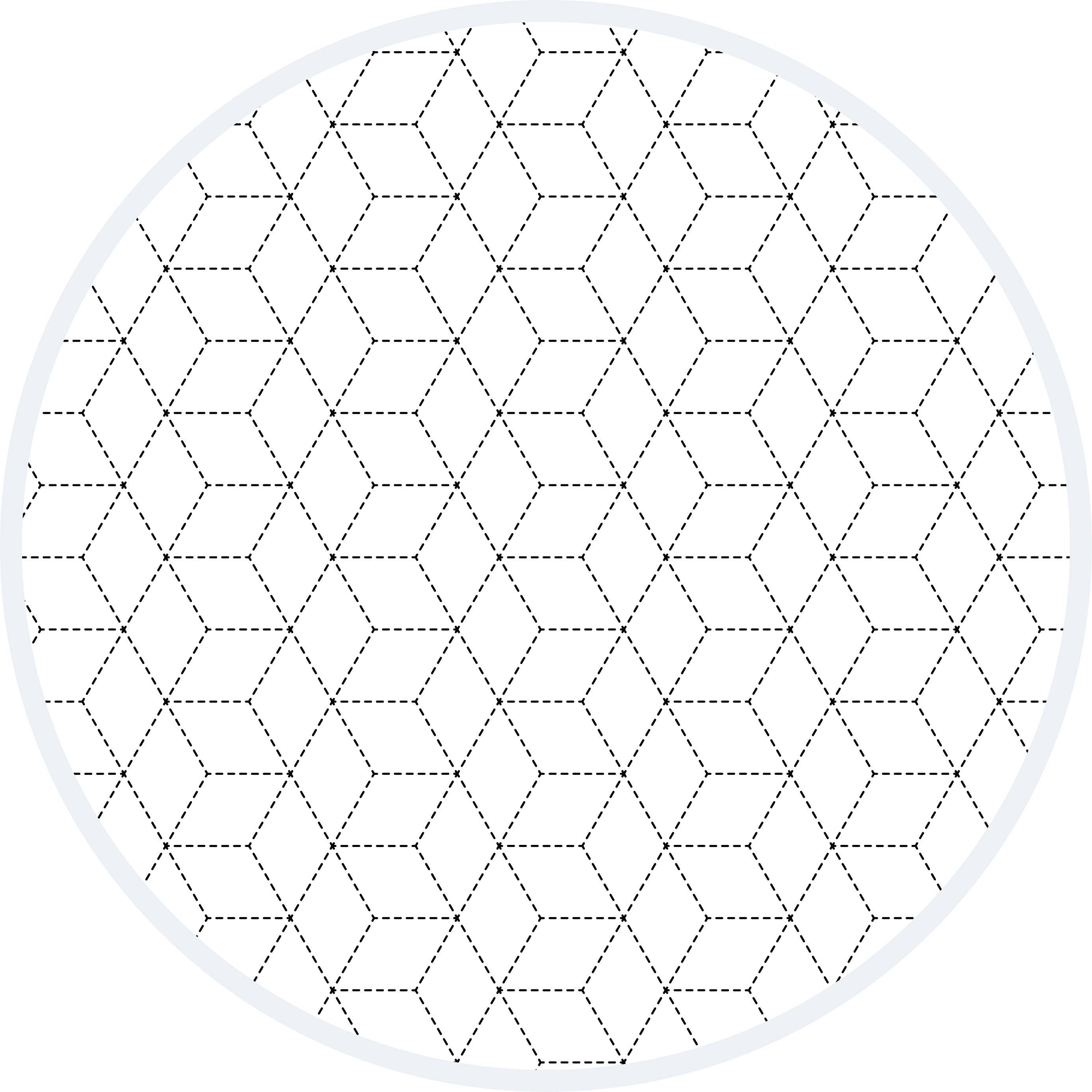 Covor de vinil geometric cu model contur hexagonal - TenStickers