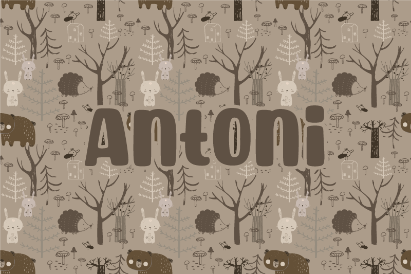 Covor de vinil cu nome pădure fermecată - TenStickers