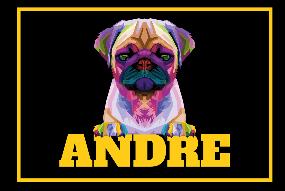 Covor de vinil cu nome animal de companie personalizabil - TenStickers