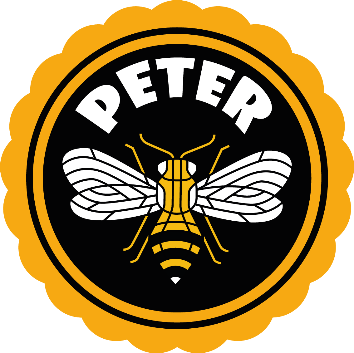 Covor de vinil cu nome emblema personalizată de albine - TenStickers