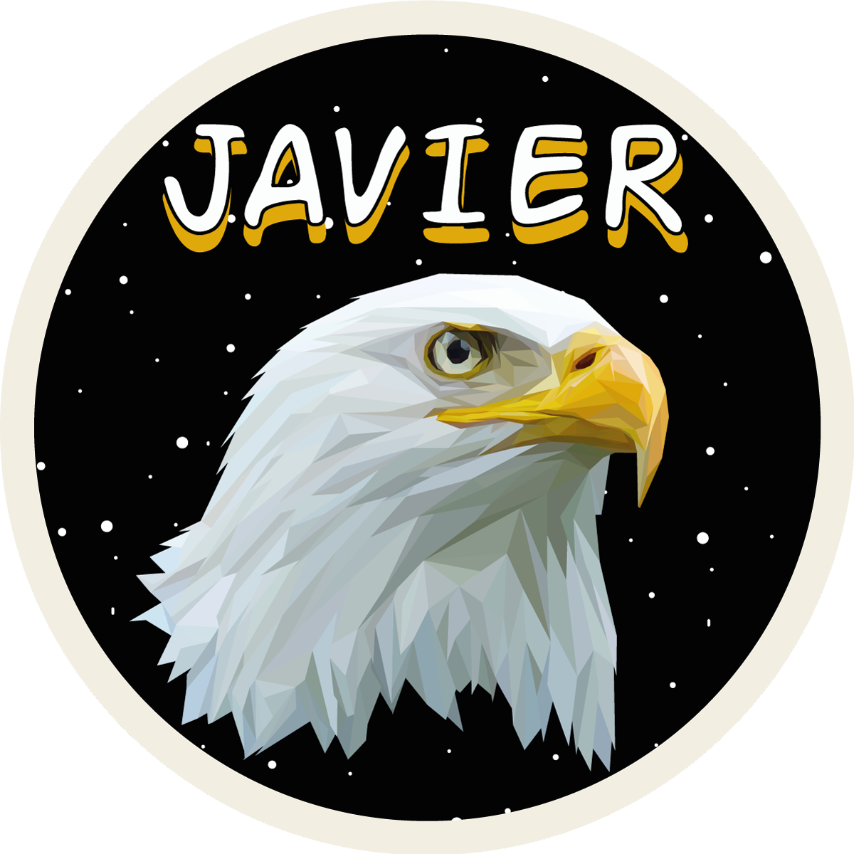 Covor de vinil cu nome vultur personalizabil - TenStickers