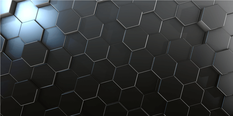 Covor de vinil geometric gradient hexagonal - TenStickers