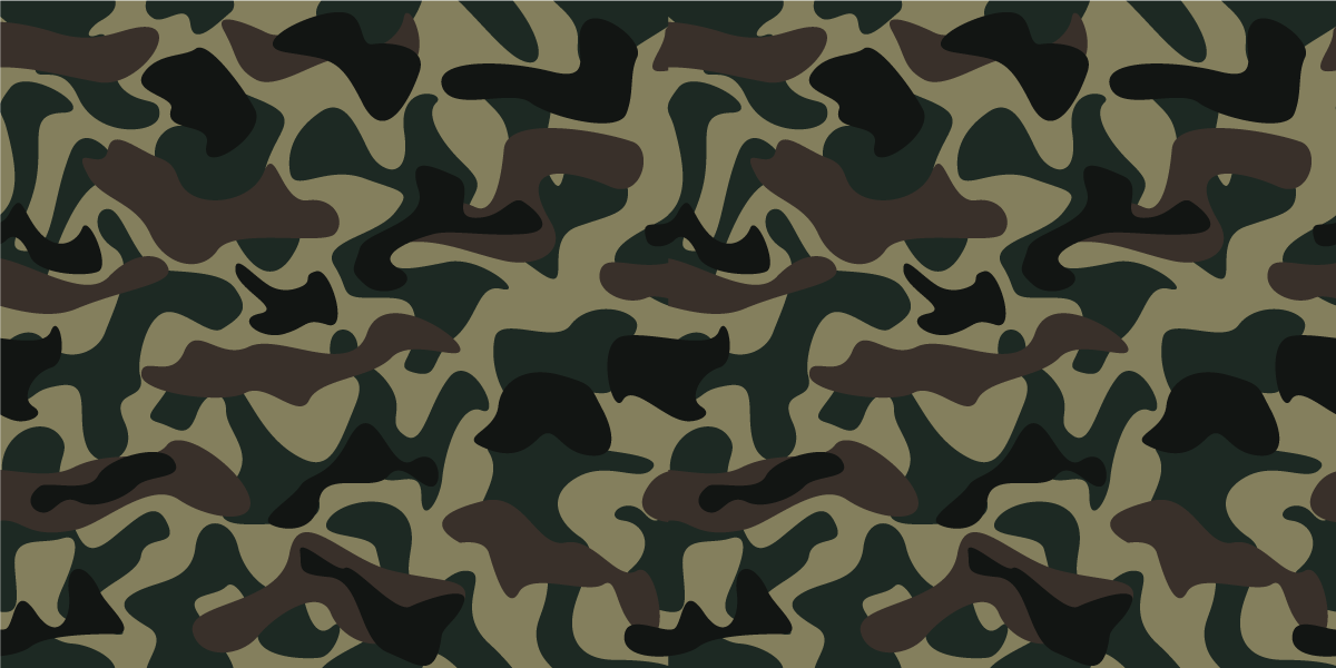 Covor vinil print animalier model de camuflaj - TenStickers