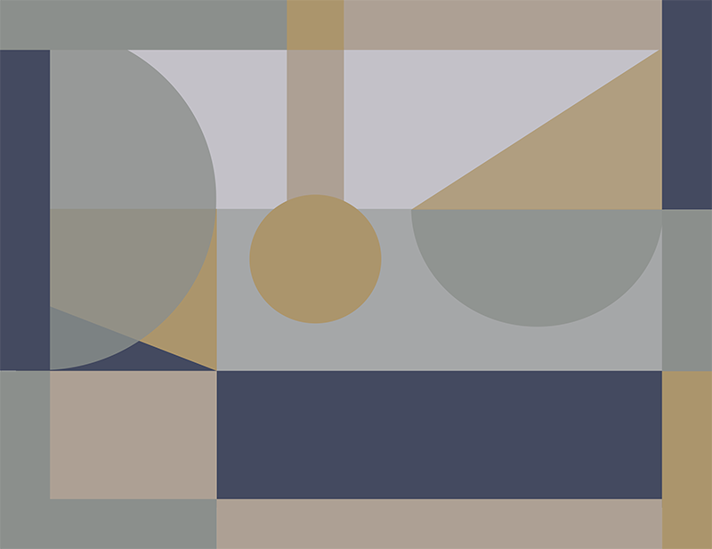 Gri și maro cu margini covoare geometrice - TenStickers