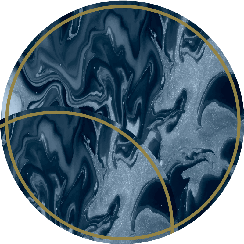 Covor de vinil texturat design abstract circular marmorat - TenStickers